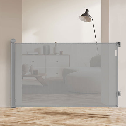 BoPeep Retractable Baby Safety Gates 300cm Grey 300 cm-1973193926588370951