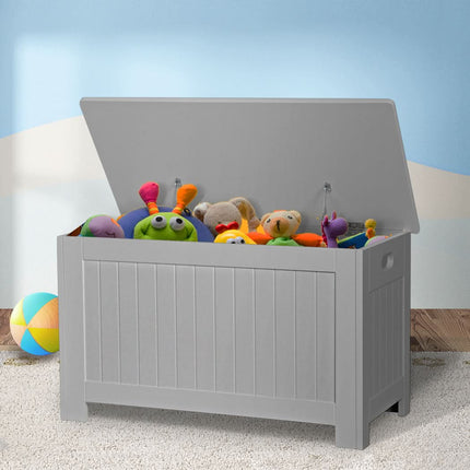 Levede Kids Toy Box Storage Chest Cabinet Grey-1954802614487093249