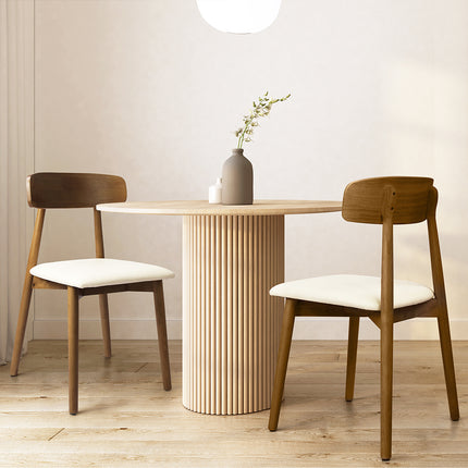 Levede 2x Dining Chairs Kitchen Chair Walnut-1973194086252941319