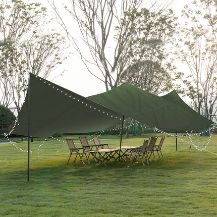Polyester Canvas Tarp Tarpaulin Sun 3x3 Meter-2018816744935788551
