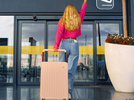 Slimbridge 26" Luggage Wide Handle Hard Case Pink-1910112245883473927