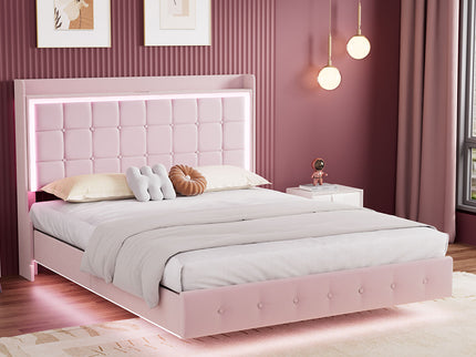 Levede Double Floating Bed Frame-1910112230083530759