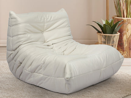 Levede Floor Chair Caterpillar Sofa Beige-1886651031635496967