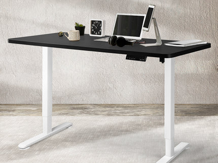 Levede Motorised Standing Desk Adjustable 140cm Black 1000x 1MM-1942353113327472647