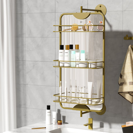 Yezi 360? Swivel Bathroom Wall Mirrors with Storage-1975420501853605895
