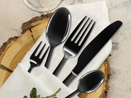 Stainless Steel Cutlery Set Travel Knife Black-1864184347029016583