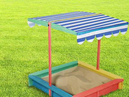 Bopeep Kids Wooden Sandbox 120X120CM-1954802417065398279