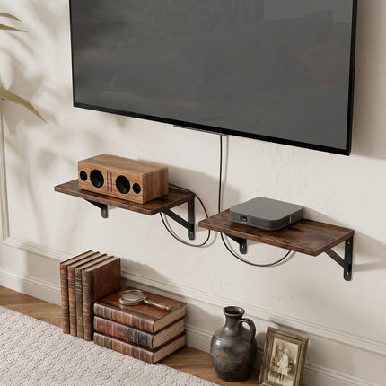 Levede Floating Shelves 2Pcs Deep Wall Mounted Rustic Storage Book Shelf Bedroom-2061251868004323335