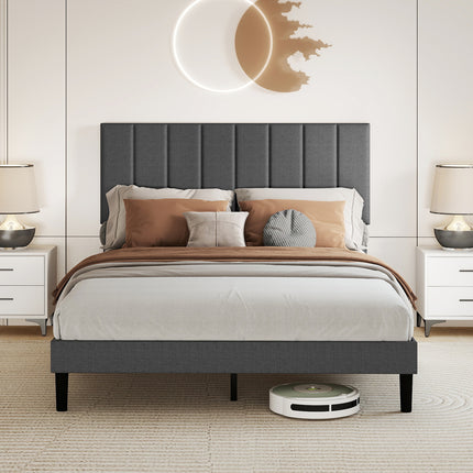 Levede Bed Frame Upholstered Platform Mattress Base Double-2029387289569923079