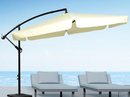 Mountview 3M Outdoor Umbrella Beach Beige With Base-1864184448237572103