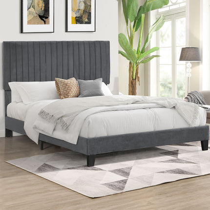 Levede Bed Frame Queen Size Mattress Grey-1975420520312737799