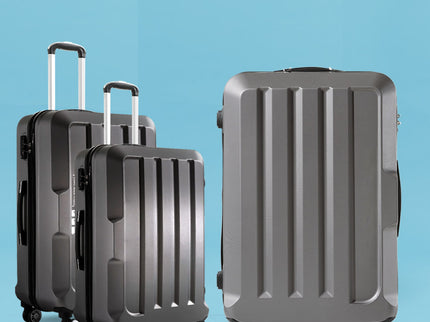 Slimbridge 20"24"28" 3PC Luggage Sets Dark Grey-1864184357745463303