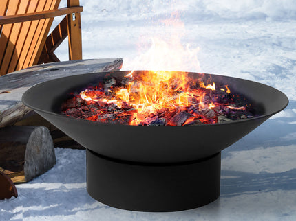 Moyasu 2IN1 Fire Pit Bowl Fireplace Black-1864184486149885959