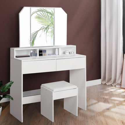 Levede Dressing Table Stool Foldable-1864184742660935687