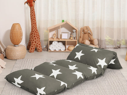 Dreamz Foldable Mattress Kids Pillow Dark grey Large-1864184488360284167