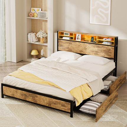 Levede bed frame queen-1973193466980732935