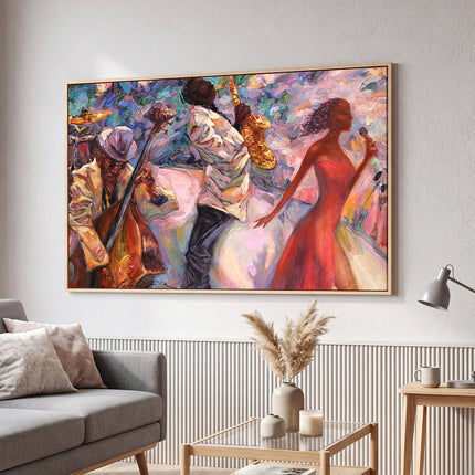 Yezi Modern Canvas Wall Art Large Abstract Figure Painting Decor 70x100cm-2061251859540217863