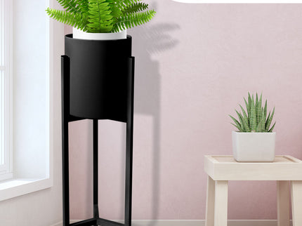 Levede Plant Stand Garden Planter Metal Black Large-1864184715309879302