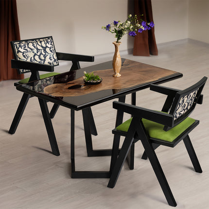 Levede 2X Dining Chair Retro Backrest Chair-1975420336367341575