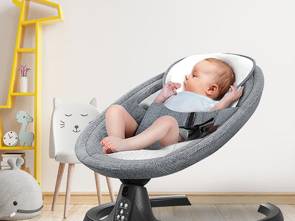 BoPeep Baby Swing Cradle Rocker Bed Grey-1831592584800243719