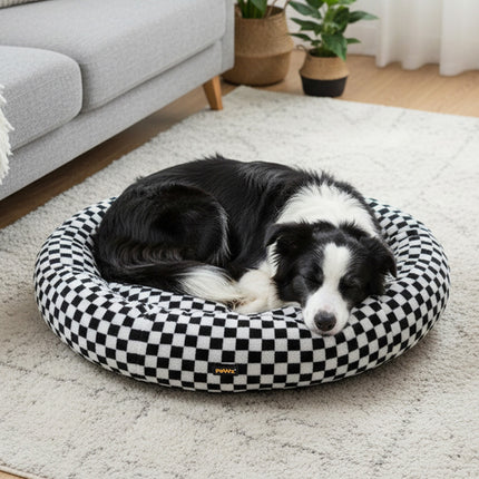 Pawz Circular Plush Dog Cosy Bed Calming Pet Plush Bed-2011971123335532551