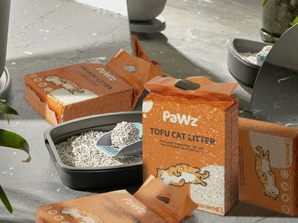 PaWz 2.5kg Tofu Cat Litter Clumping Natural x12-1910112215260860422