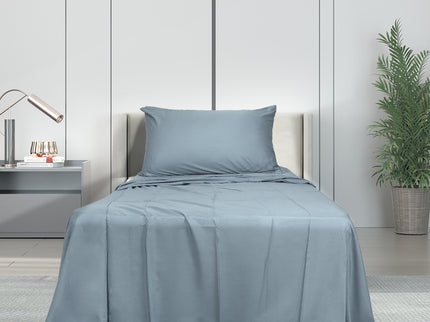 Dreamz 3pcs Sinigle Size 100% Bamboo Bed Sheet Set in Grey Colour Single-1942353309813837831
