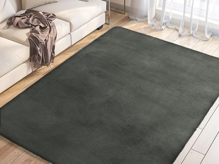 Marlow Floor Rugs Area Rug Fluffy Faux 160X230CM Grey-1919892882542694406