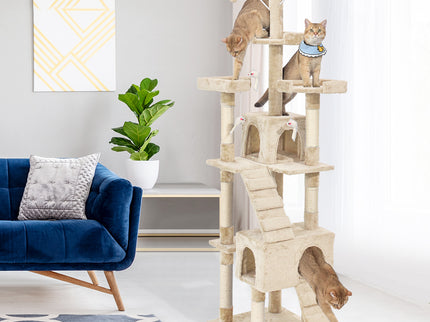 PaWz Cat Tree Scratching Post Scratcher Beige-1910113147444924423