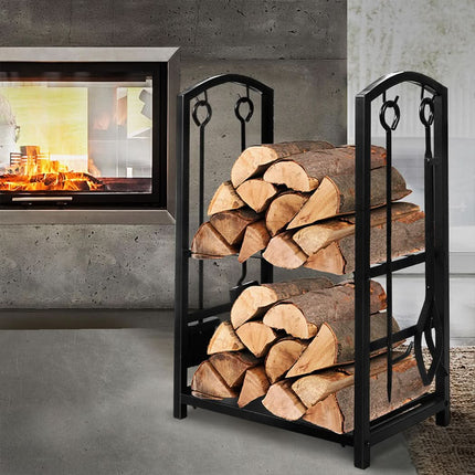 Traderight Firewood Rack 4 Fireplace-1954802737006907399