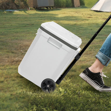 Mountview Cooler Ice Box 27L/43L Portable Chest Trolly For Camping BBQ Picnic-1973193452455858183