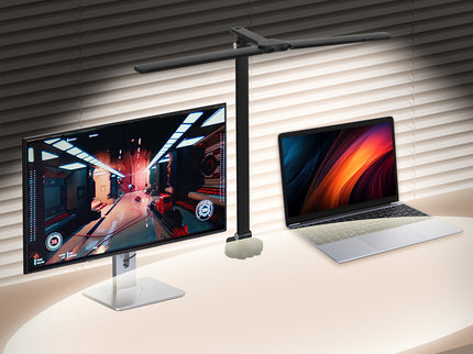 Emitto Double Head LED Desk Lamp Dimmable With Clamp-1910149778696704007
