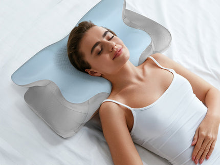 Dreamz Contour Memory Foam Pillow for Pain Relief-1910149779443290119