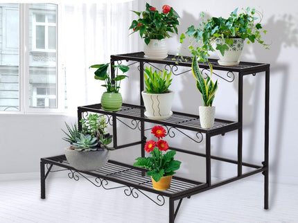 Levede Plant Stand 3 Tier Rectangle-1894516821856489479