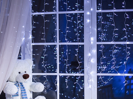 Curtain Fairy String Lights Wedding Cool White 300 LED-1910113304546775047