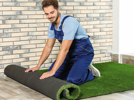 Marlow 40MM Fake Artificial Grass Synthetic Natural 1x20m-1886651032101064711