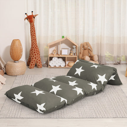 Dreamz Foldable Mattress Kids Pillow Dark grey Large-1975420443414368263