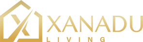 Gold 'Xanadu Living' logo 