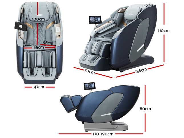 Livemor 4D Massage Chair Electric Recliner Double Core Mechanism Massager Melisa