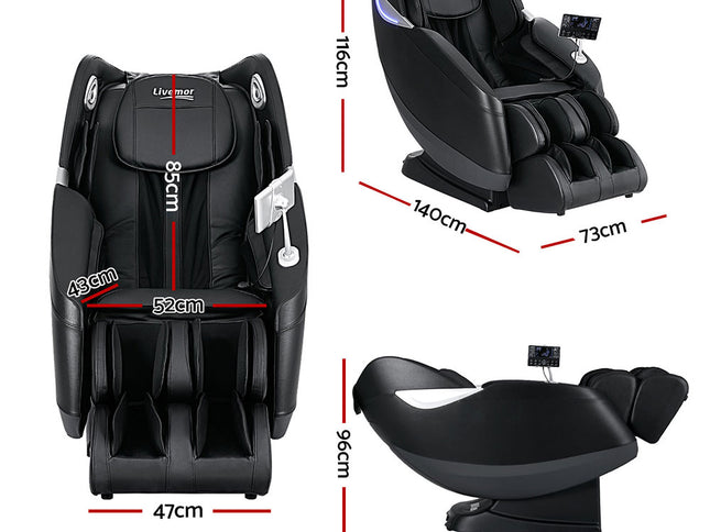 Livemor Massage Chair Electric Recliner Home 3D Massager Flynn