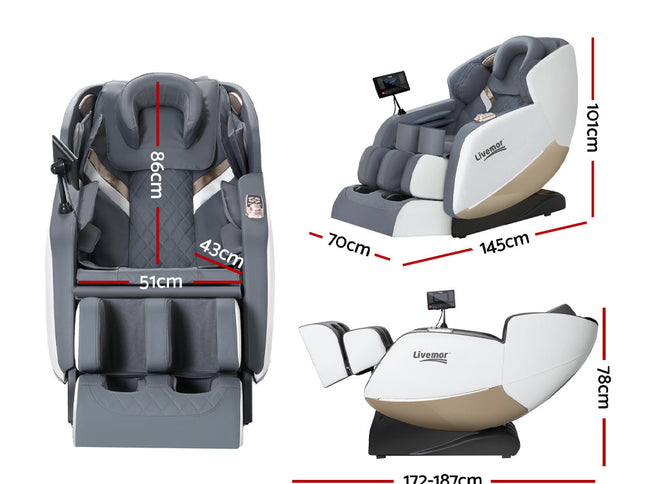 Livemor Massage Chair Electric Recliner Home Massager Beryl