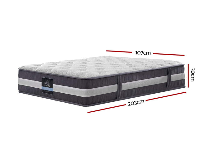 Giselle Bedding 30cm Mattress Pocket Spring King Single