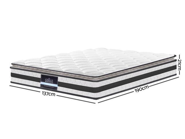 Giselle Bedding 21cm Mattress Pillow Top Double
