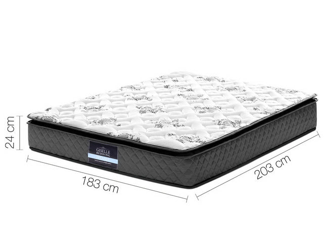 Giselle Bedding 24cm Mattress Pillow Top King