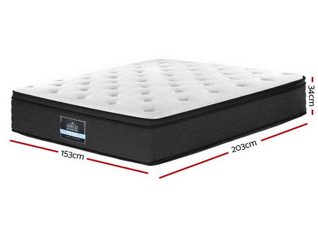 Giselle Bedding 34cm Mattress Euro Top Queen