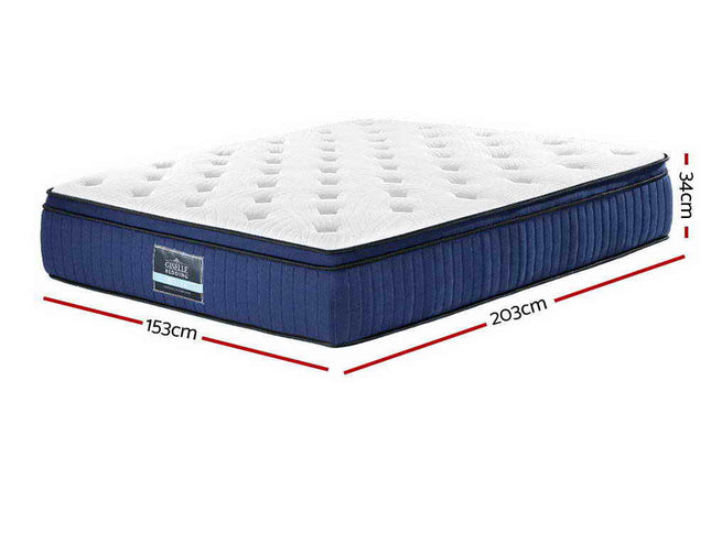 Giselle Bedding 34cm Mattress Cool Gel Memory Foam 7 Zone Queen