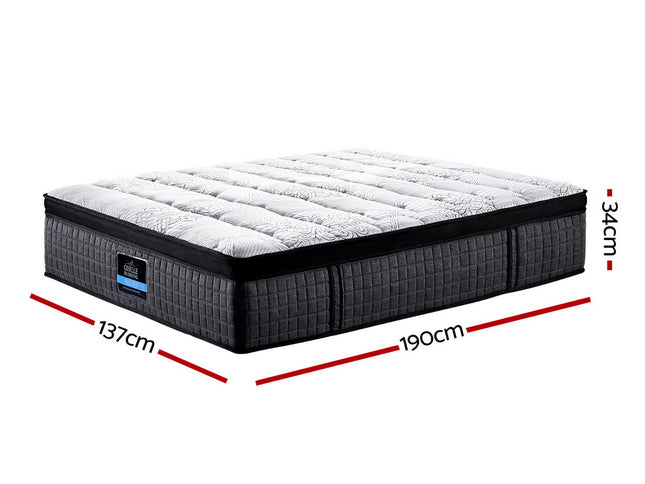 Giselle Bedding 34cm Mattress 9 Zone Latex Foam Double