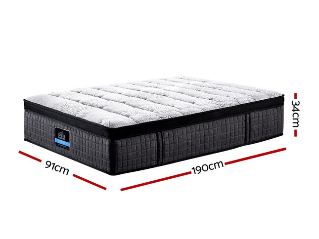 Giselle Bedding 34cm Mattress 9 Zone Latex Foam Single