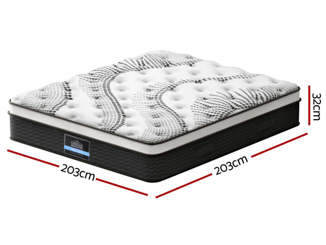 Giselle Bedding 32cm Mattress Euro Top Super King