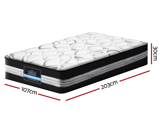 Giselle Bedding 30cm Mattress Medium Firm King Single
